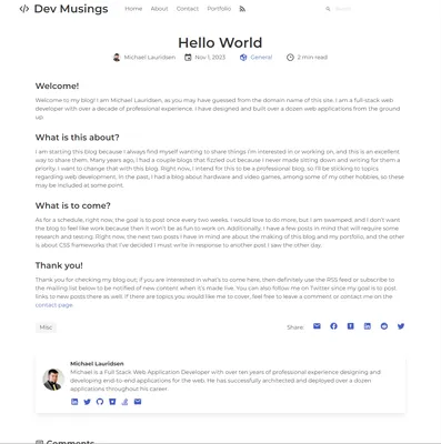 Blog post