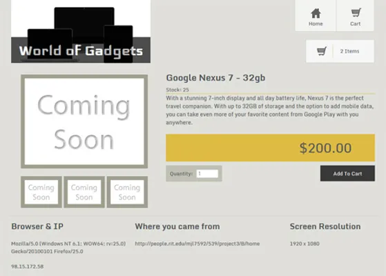 Item Page